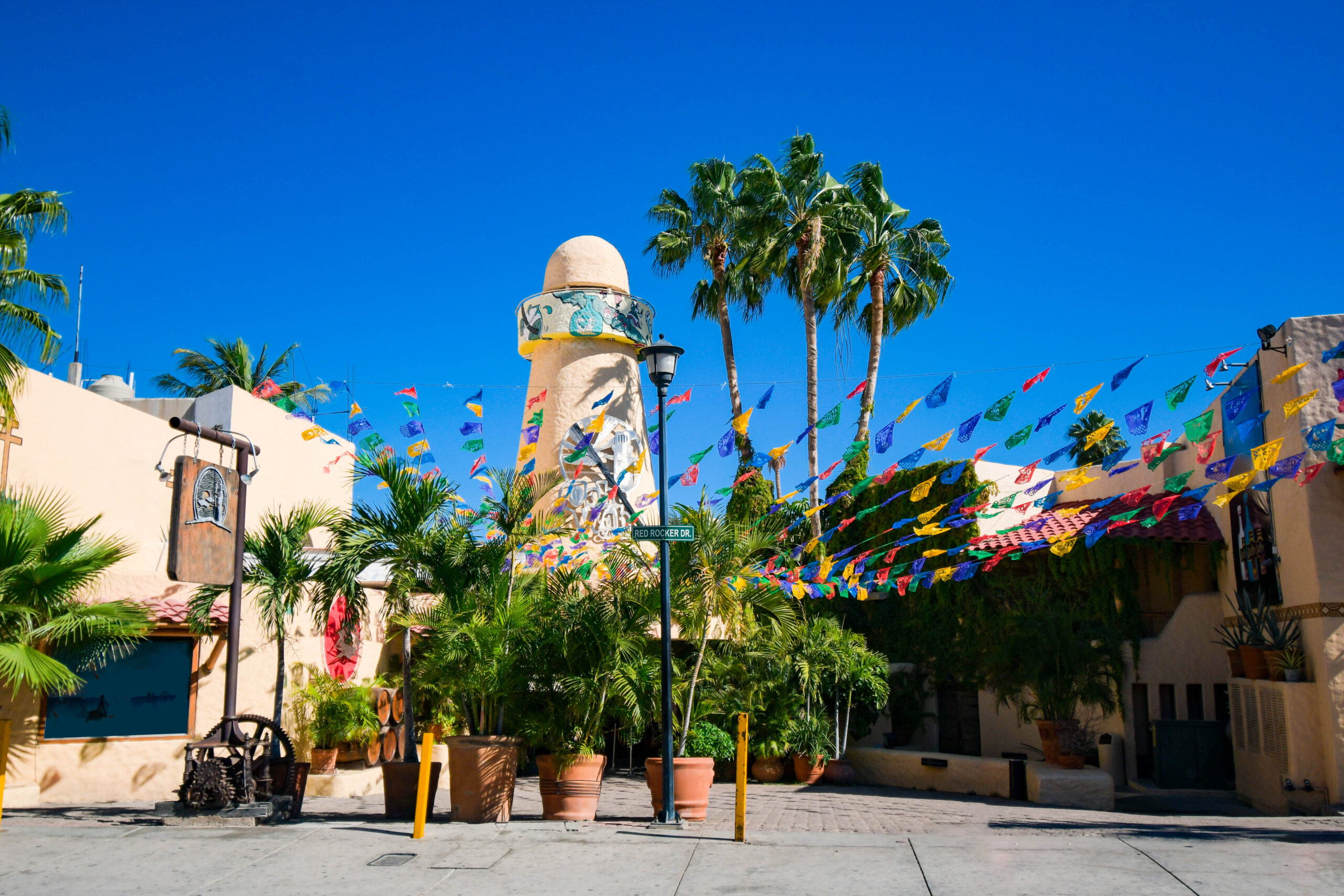 Downtown Cabo San Lucas, Baja California Sur, Mexico.